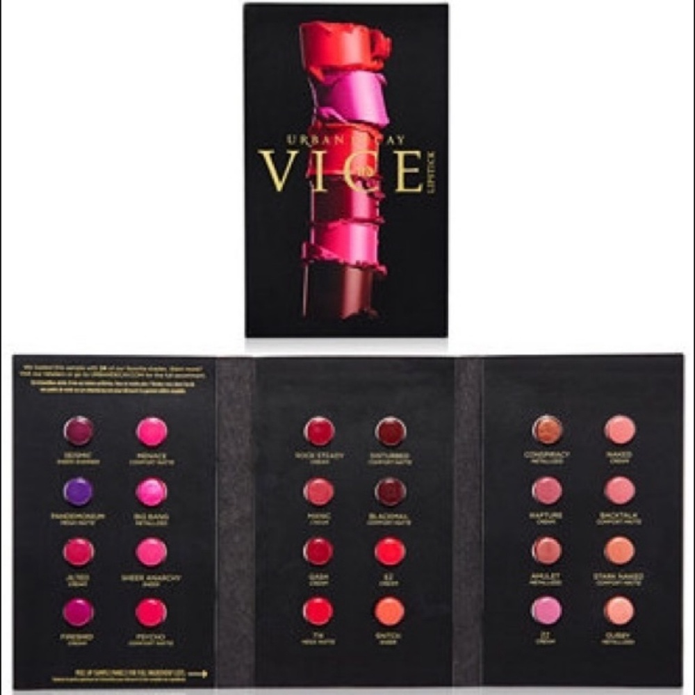 Urban Decay Vice lipstick sampler, 24 colors